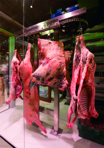 Meat ageing in the Monkstown store