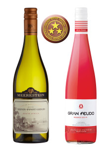 The Meerestin Chenin Pinot Grigio 2014 won the Gold Star title for best New World white under €10 and Gran Feudo Rosé won the Gold Star for best rosé at this year’s NOffLA Gold Star Awards 