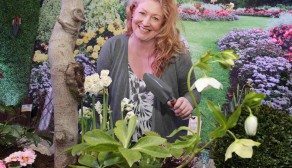 Charlie Dimmock loves nothing more than getting her hands dirty in her own garden at home