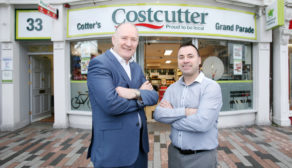 Paul Cotter (R) with Jim Barry