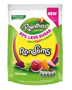 Randoms pouches now contain significantly reduced levels of sugar