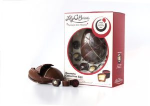 The Dessert Egg and its accompanying chocolates are inspired by dessert varieties from around the world