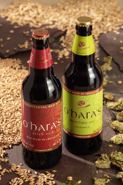 O'Hara's award-winning craft beers are available in 50cl and 33cl bottle sizes