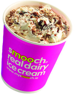 The higher dairy content of Smooch ice cream delivers more cones and more profit per litre