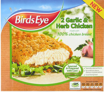 Birds Eye has created new flavour varieties, including Garlic & Herb and Light & Crunchy Chicken