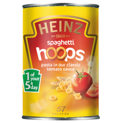 Heinz is the brand leader within the tinned pasta category