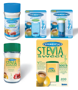 Hermesetas sweeteners are available in a variety of different formats