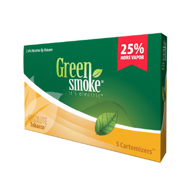 The Green Smoke FlavorMax cartomizers come in a variety of flavours with four nicotine levels to choose from