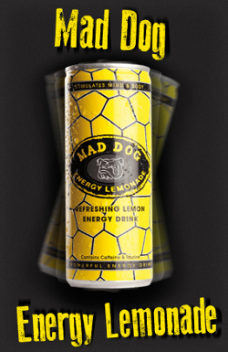 Mad Dog Energy Lemonade uses only natural ingredients