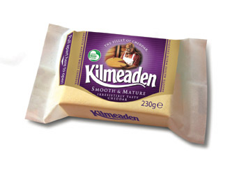 New Kilmeaden Smooth & Mature has subtle sweet notes and a smooth and distinctive cheddar flavour
