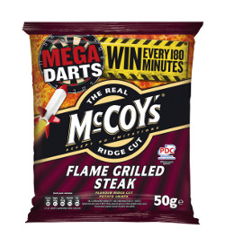 McCoy's continues its support of the McCoy's Premier League Darts with on-pack promotions