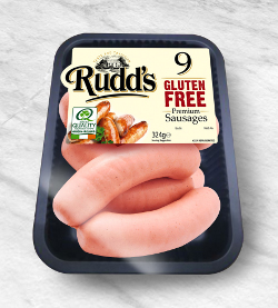With 75% meat content in this SKU as with all Rudd's sausages, this makes them one of the meatiest sausages on the market