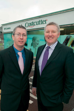 The Barry Group’s Damien Johnston pictured beside store manager Brendan Granahan