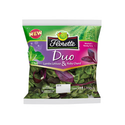 Florette has have launched the new range Duo in response to a distinct trend for consumers to buy more adventurous leaves