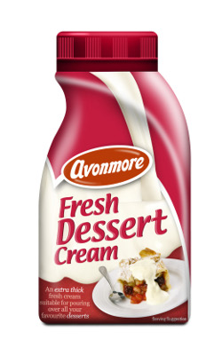 Avonmore Fresh Dessert Cream is ideal for pouring over summer berries