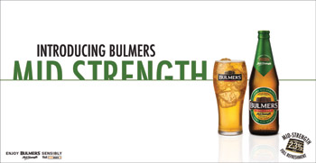 Bulmers Mid-Strength has received positive feedback since its launch in May; now extended to outlets in Dublin, Laois, Kilkenny, Waterford, Kildare and Louth.