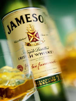 The Jameson gift pack includes two tall glasses