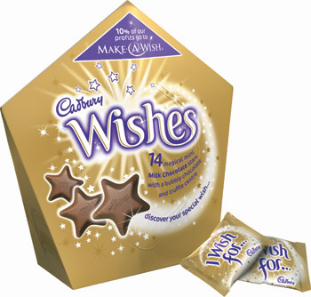 To celebrate the partnership and further support Make-A-Wish, Cadbury is introducing a new addition to the wishes brand &ndash; The Cadbury Wishes Gift pack