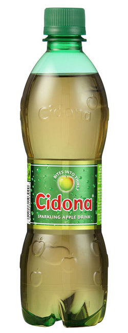 Cidona is the number one apple soft drink