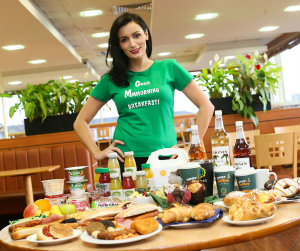 Louise Duffy, Today FM, at the launch of the new Topaz breakfast campaign 
