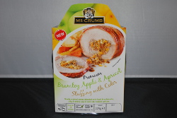 Mr Crumb's Brambley Apple and Apricot stuffing is a new addition to its pre-packed stuffings range