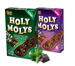 Holy Molys Mint is a new festive addition to the biscuit bar range