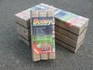 Bcosy briquettes come in bales of 12 and are made from compressed wood