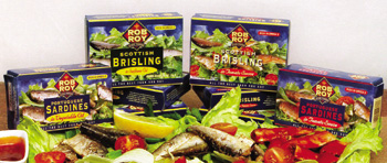 Rob Roy’s tinned fish range includes Rob Roy Sardines and Rob Roy Brisling, both available in oil or tomato sauce