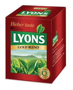 Synovete Research (Dec 2008) revealed Irish consumers find Lyons Gold Blend is the best tasting, most refreshing and revitalising gold blend tea 