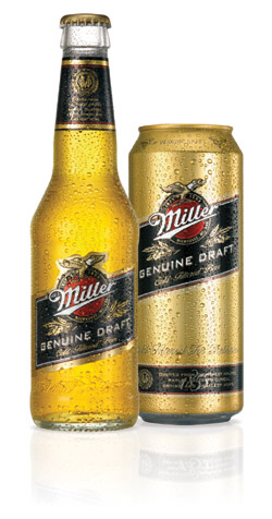 Miller Genuine Draft is the number one bottled beer in the total market with a 24% share