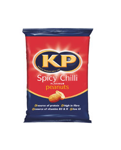 KP is launching two new impulse nut products, KP 50g Salt & Vinegar nuts and KP 50g Spicy Chilli nuts, both available in carded format 