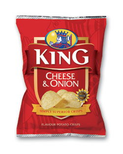 King Crisps has a national market share of 11.4% within crisps and is the number two crisp brand in Dublin  