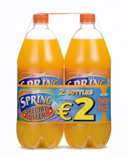 This Christmas Country Spring will be available in a ‘two bottles for E2.00’ Twinpack 