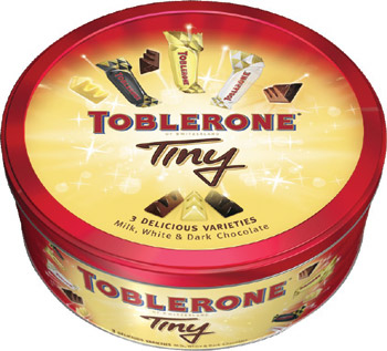 After huge success in 2007 Toblerone Tiny Tins are back