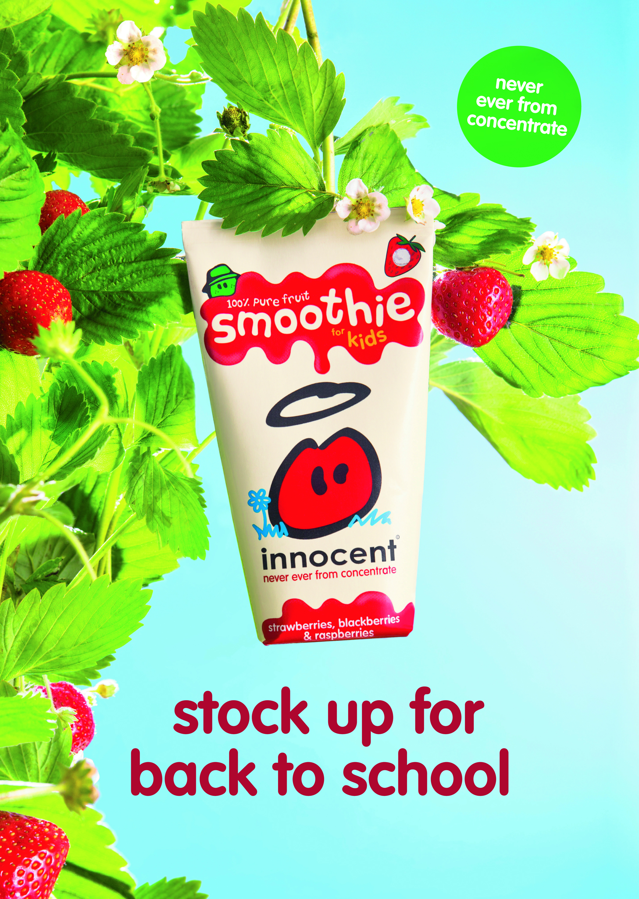 Innocent leads the kids smoothie market with 85% market share