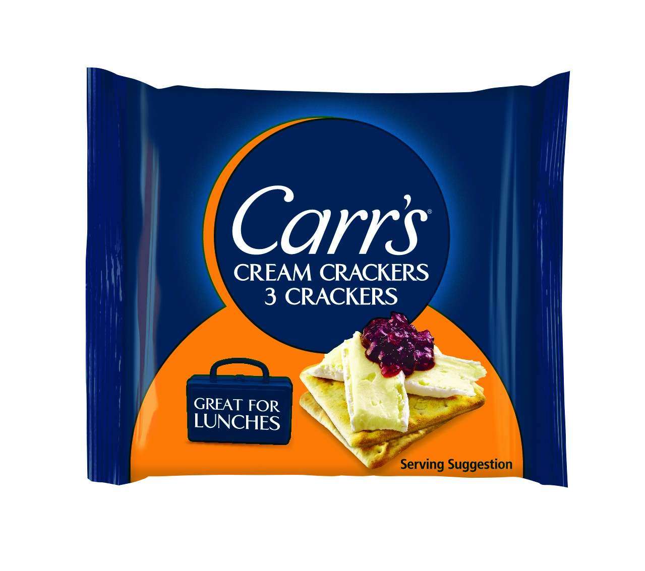 Carr’s Cream Crackers are available in three formats; a 200g pack, 300g pack and Snack Pack