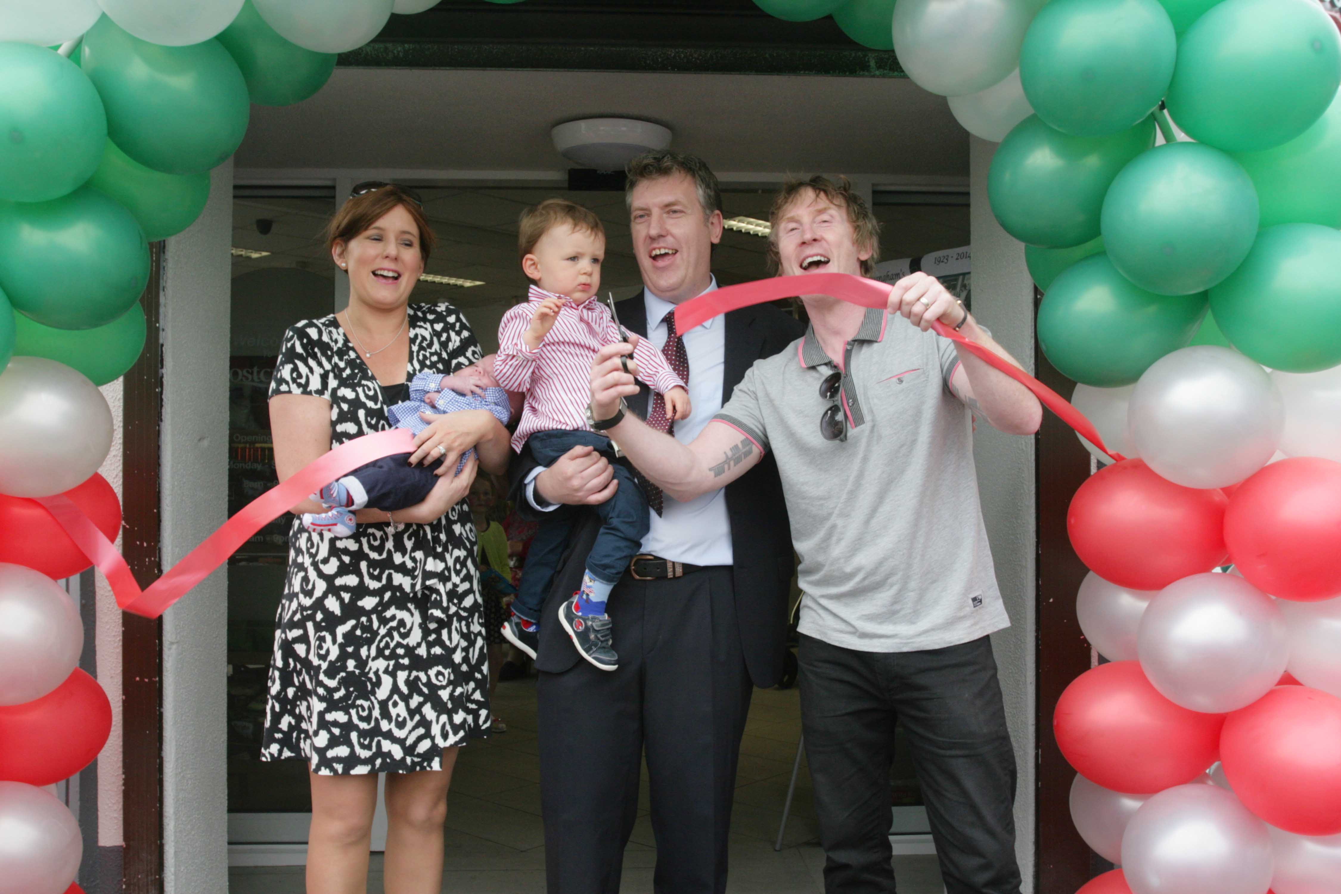 Hector Ó hEochgain was down to help cut the ribbon when the store was relaunched a number of months ago