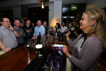 Aisling Worth shows some easy ways to make great drinks at the launch of the Alltech International Craft brews & food fair at Ely Grand Canal.