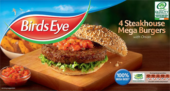 The entire Birds Eye beef burger range can be barbecued straight from frozen