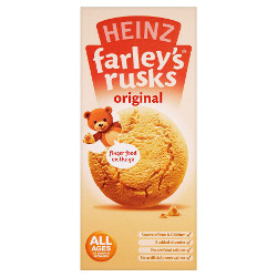 Heinz Farley's Rusks are rich in calcium, iron and vitamins without any added colours, flavourings or preservatives