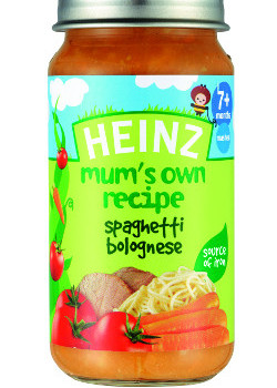 All the varieties in the Heinz Mum's Own Recipe range are based on recipe suggestions from real mums