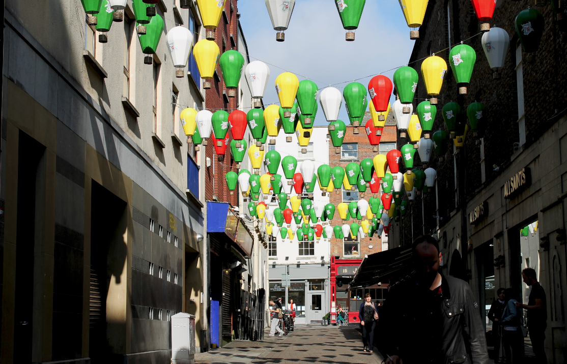 7UP Free launched Balloon Street on Coppinger Row in Dublin’s city centre