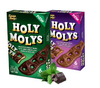 Emma Jeans has introduced a new variant to the Holy Molys family; a mint biscuit bar