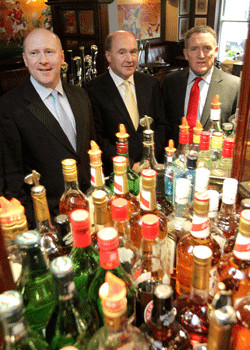 From left: DIGI Secretary Donall O’Keeffe DIGI Chairman Kieran Tobin and the Report’s author Anthony Foley at the launch of the DIGI’s latest report on the contribution of the drinks industry to the economy.