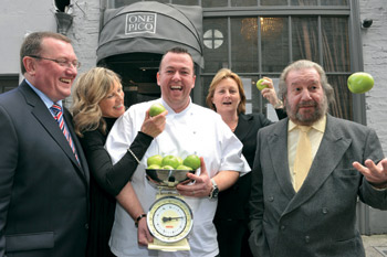 Foodie debate: Attending the debate were Jim Reeves, client services director, Unilever Food Solutions Ireland; Paula Mee, nutritionist; Eamon O&rsquo;Reilly, proprietor/head chef, One Pico; Tracey Rogers, managing director, Unilever Food Solutions UK and Paulo Tullio, food critic