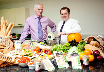 Garrett Fitzgerald and Diarmuid Shanahan, the new co owners of Freshways, Ireland’s largest sandwich maker.