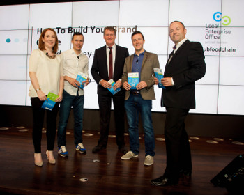 Caitriona O'Boyle, Tesco Ireland; Mark Brennan, AIB; Greg Swift, Local Enterprise Office, Dublin City; Philip Coyle, Google; James Burke, Dublin Food Chain