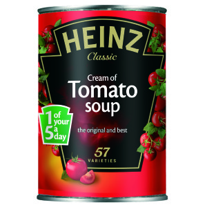 Heinz Cream of Tomato Soup is also the best-selling tinned soup variety in the market