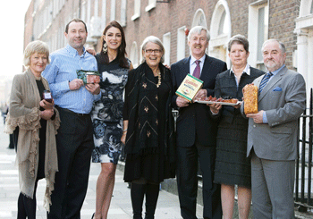 Award winners all (from left): Janet Drew, Pat O&rsquo;Neill and Ruth (with IGFW Guest of Honour Darina Allen), John Flahavan, Lindy O&rsquo;Hara and Derek O&rsquo;Brien.