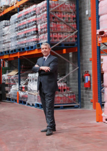 Pat Joyce at the newly opened distribution centre for the Joyce's Supermarket group at Claregalway, Co. Galway